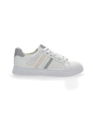 Pushy Wamp Sneakers Donna Bianco In Materiale Sintetico Con Chiusura Stringata