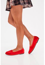 Pushy Wamp Ballerine Donna Rosso In Materie Tessili