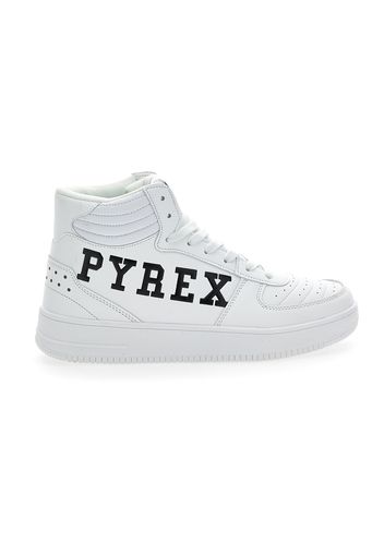 Pyrex Sneakers Donna Bianco In Materiale Sintetico Con Chiusura Stringata