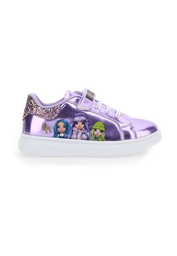 Rainbow High Sneakers Bambina Viola In Materiale Sintetico Con Chiusura In Velcro