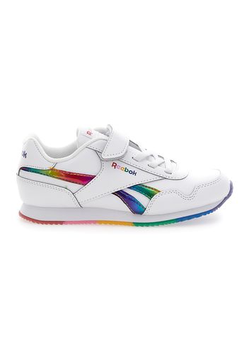 Reebok Royal Cl Jog 3.0 Multi Bambina Bianco In Materiale Sintetico Con Chiusura In Velcro