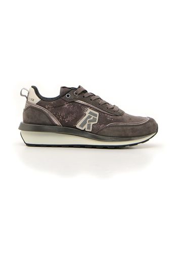 Rifle Sneakers Donna Grigio In Pelle/materie Tessili,materiale Sintetico Con Chiusura Stringata