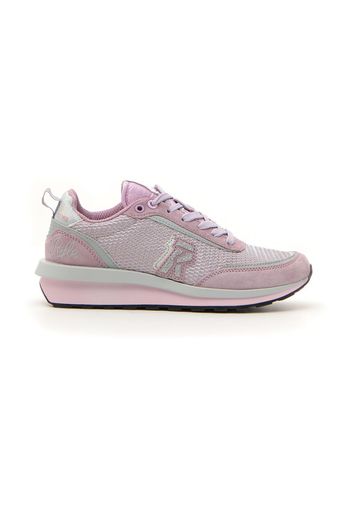 Rifle Sneakers Donna Rosa In Pelle/materie Tessili,materiale Sintetico Con Chiusura Stringata