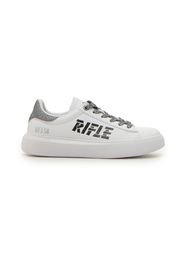 Rifle Sneakers Donna Bianco In Materiale Sintetico Con Chiusura Stringata