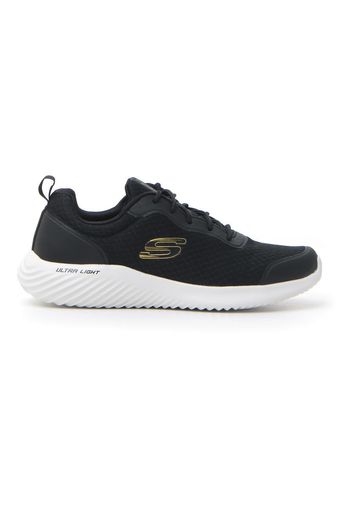 Skechers Scarpe Da Ginnastica Uomo Nero In Materie Tessili/materiale Sintetico Con Chiusura Stringata