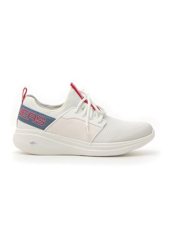 Skechers Sneakers Uomo Bianco In Materie Tessili/materiale Sintetico Con Chiusura Stringata