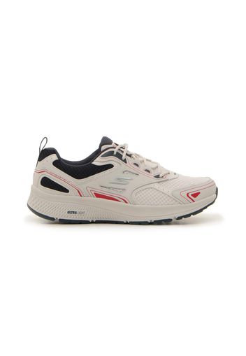 Skechers Scarpe Da Running Uomo Bianco In Pelle/materie Tessili Con Chiusura Stringata