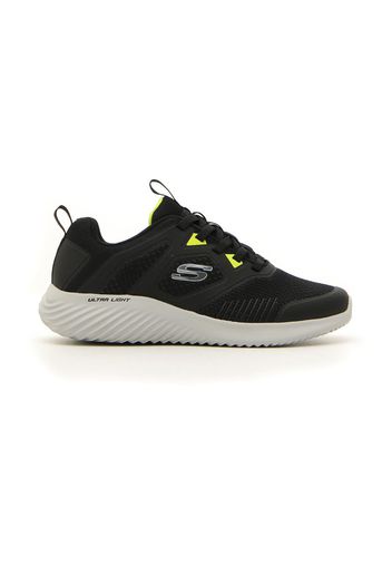 Skechers Scarpe Da Ginnastica Uomo Nero In Materiale Sintetico/materie Tessili Con Chiusura Stringata