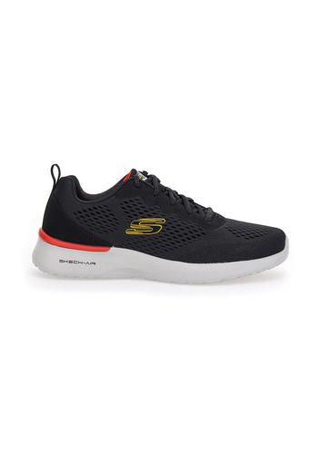 Skechers Scarpe Da Ginnastica Uomo Nero In Materie Tessili/materiale Sintetico Con Chiusura Stringata