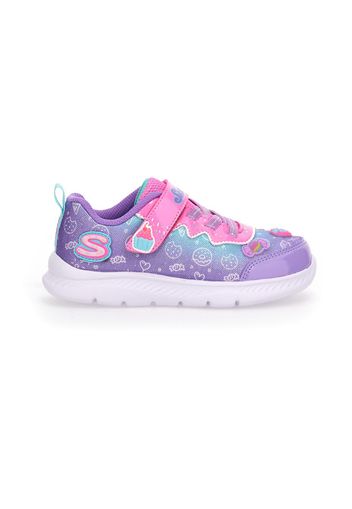 Skechers Sneakers Bambina Viola In Materie Tessili/materiale Sintetico Con Chiusura In Velcro