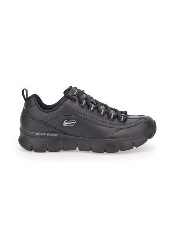 Skechers Scarpe Da Ginnastica Donna Nero In Pelle/materiale Sintetico Con Chiusura Stringata