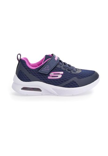 Skechers Scarpe Da Ginnastica Bambina Blu In Materie Tessili/materiale Sintetico Con Chiusura In Velcro