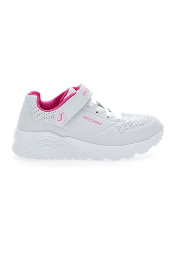 Skechers Sneakers Bambina Bianco In Materiale Sintetico Con Chiusura In Velcro