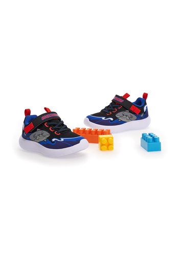 Skechers Sneakers Bambino Nero In Materiale Sintetico/materie Tessili Con Chiusura In Velcro