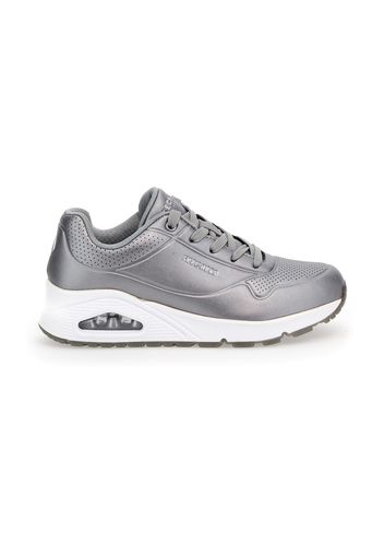 Skechers Sneakers Donna Argento In Materiale Sintetico Con Chiusura Stringata