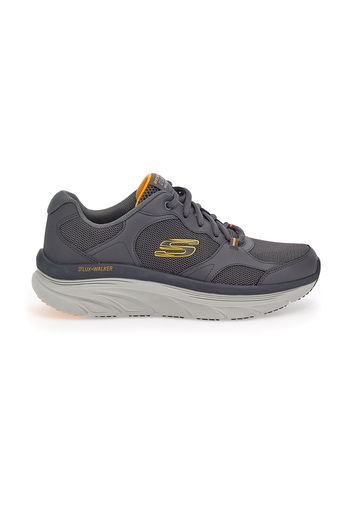 Skechers Sneakers Uomo Grigio In Pelle/materie Tessili Con Chiusura Stringata