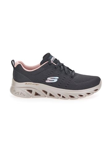 Skechers Scarpe Da Ginnastica Donna Nero In Materie Tessili/materiale Sintetico Con Chiusura Stringata