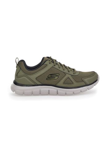 Skechers Scarpe Da Ginnastica Uomo Verde In Pelle/materie Tessili Con Chiusura Stringata