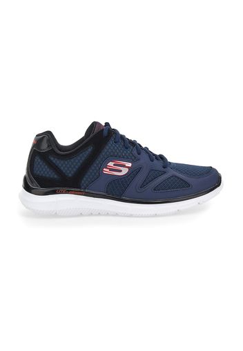 Skechers Scarpe Da Ginnastica Uomo Blu In Pelle/materie Tessili Con Chiusura Stringata