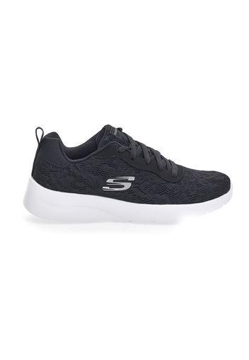 Skechers Scarpe Da Ginnastica Donna Nero In Materie Tessili Con Chiusura Stringata