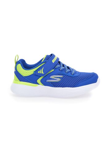 Skechers Scarpe Da Ginnastica Bambino Blu In Materie Tessili/materiale Sintetico Con Chiusura In Velcro