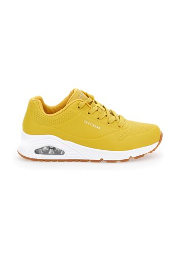 Skechers Sneakers Donna Giallo In Materiale Sintetico Con Chiusura Stringata