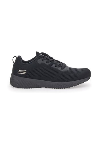 Skechers Sneakers Uomo Nero In Materie Tessili Con Chiusura Stringata