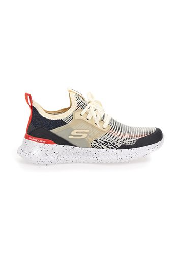 Skechers Sneakers Uomo Bianco In Materie Tessili/materiale Sintetico Con Chiusura Stringata