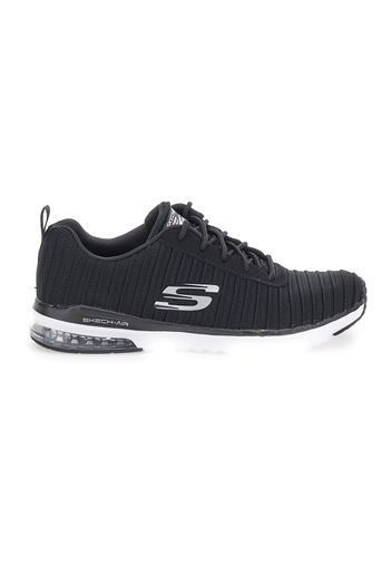 Skechers Scarpe Da Ginnastica Donna Nero In Materie Tessili Con Chiusura Stringata