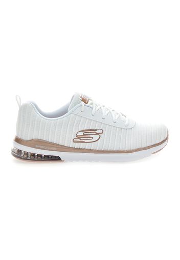 Skechers Scarpe Da Ginnastica Donna Bianco In Materie Tessili Con Chiusura Stringata