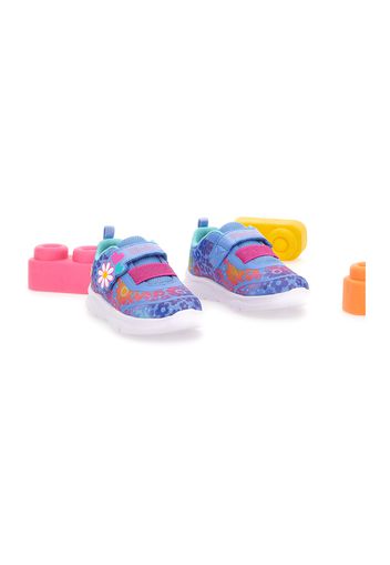 Skechers Sneakers Bambina Multicolore In Materie Tessili Con Chiusura In Velcro