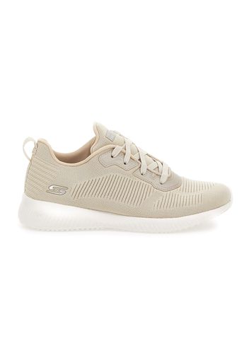 Skechers Scarpe Da Ginnastica Donna Beige In Materie Tessili Con Chiusura Stringata