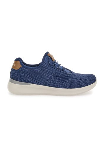 Skechers Sneakers Uomo Blu In Materie Tessili