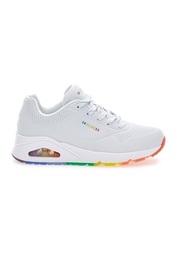 Skechers Sneakers Donna Bianco In Materiale Sintetico Con Chiusura Stringata