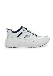 Skechers Scarpe Da Ginnastica Uomo Bianco In Pelle/materiale Sintetico Con Chiusura Stringata