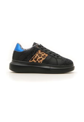 Sweet Years Sneakers Donna Nero In Materiale Sintetico Con Chiusura Stringata