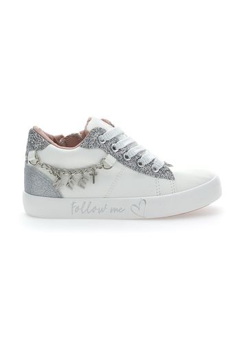 Sweet Years Sneakers Bambina Bianco In Materiale Sintetico Con Chiusura Stringata