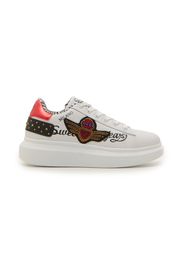 Sweet Years Sneakers Donna Bianco In Materiale Sintetico Con Chiusura Stringata