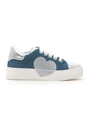 Syssy Sneakers Bambina Blu In Materiale Sintetico/materie Tessili Con Chiusura Con Cerniera