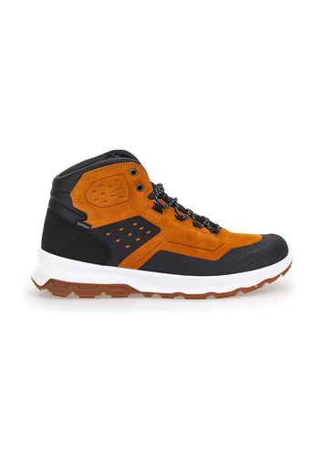 Track Down Scarpe Da Trekking Uomo Giallo In Pelle/materiale Sintetico Con Chiusura Stringata