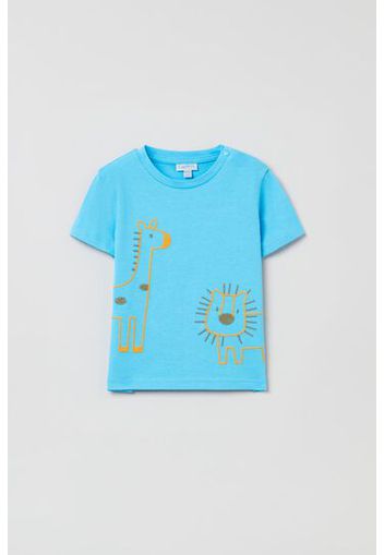 OVS T-shirt in cotone con ricamo animali