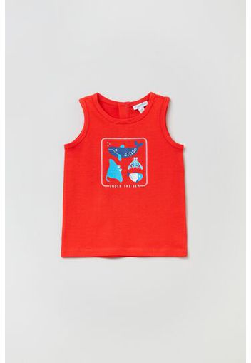 OVS Tank top in cotone stampa animali marini