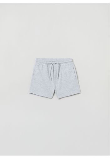 Shorts In Cotone Con Coulisse, Uomo, Blu navy, Taglia: 18-24