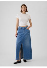 GAP, Gonna Lunga In Denim Con Spacco, Donna, Denim, Taglia: 46
