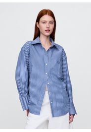 GAP, Camicia In Puro Cotone Multicolor Oversize, Donna, Blu, Taglia: XL
