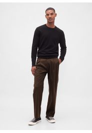 GAP, Pantaloni Marroni In Misto Lana Elasticizzato, Uomo, Nero, Taglia: 30 x 32