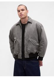 GAP, Giacca In Cotone, Uomo, Grigio, Taglia: L