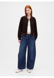 GAP, Pantaloni In Denim Ampi, Donna, Denim, Taglia: 44 REGULAR