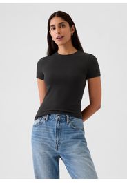 GAP, Maglietta Elasticizzata A Maniche Corte, Donna, Blu, Taglia: XS