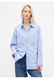 GAP, Camicia In Puro Cotone, Donna, Azzurro, Taglia: L